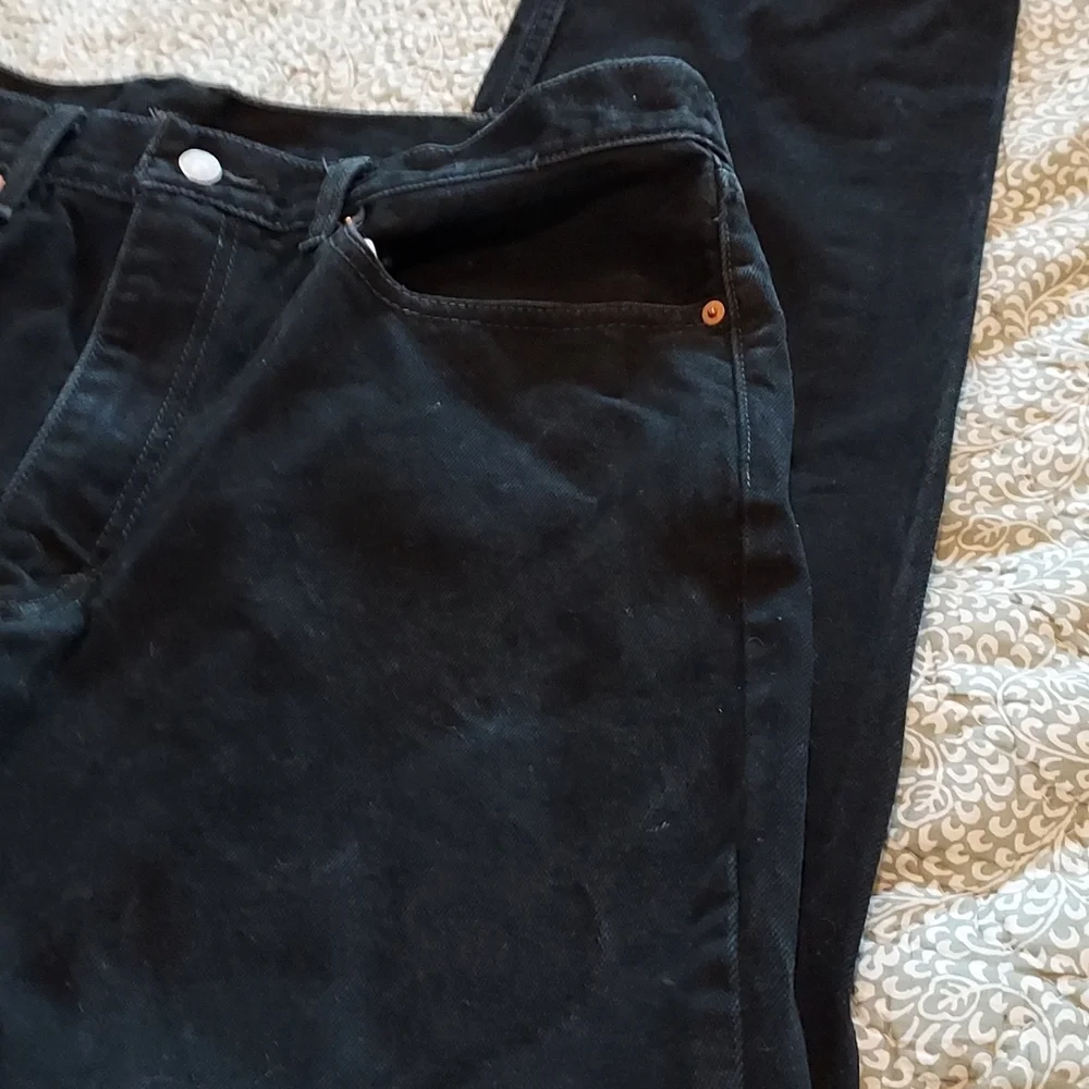 LEVI mens Black JEANS size 38 - Picture 2 of 5